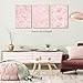 LYPHNX Pink Chinoiserie Flower Poster Wall Art light Pink Love Shack Fancy Canvas Decor Paintings Set of 3 Blush Pink Painting Pictures Home Decor for bedroom Living room Bathroom 12