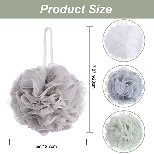 image for PODDU Bath Sponge Shower Loofahs, 4 Pcs Bath Sponge Set, Bath Loofah B