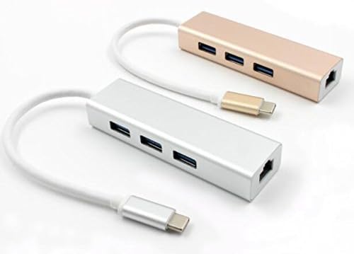 1 pcs lot USB C Hub 3.1 Type C to 3.0 HUB 12 Inch Mac OS iOS 3.1 Gigabit Ethernet