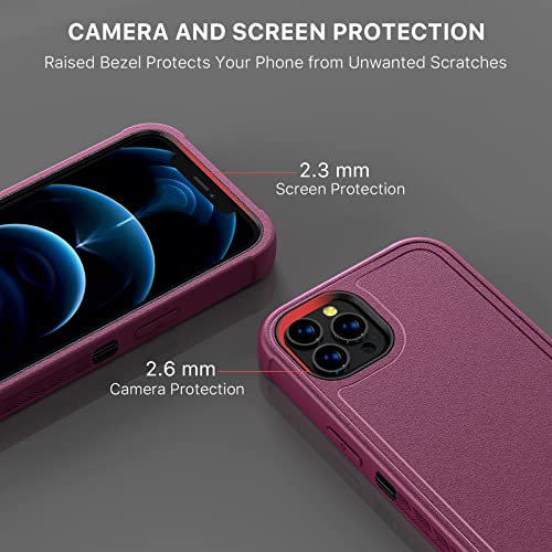 M Mybat Pro RIP12PCS3NXS003 Mybat Pro For Iphone 12/12 Pro Case 6.1 Inch With Belt Clip Holster And Tempered Glass thumb #6