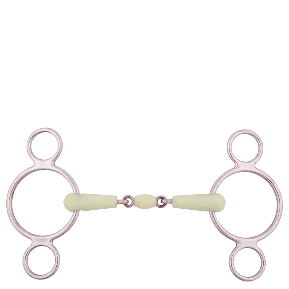 Mors double cassé BR Apple Mouth 18 mm à 3 anneaux mobiles