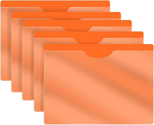 Doctor Stuff - Paquete de 25 carpetas de archivos de plástico de vinilo con bolsillos cerrados, tamaño carta, chaqueta de trabajo de carga frontal