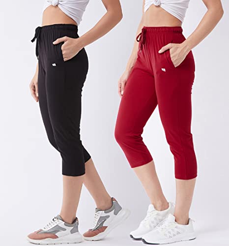 Image of Modeve Women Solid Cotton Blend Capri for summer|| Summer Wear