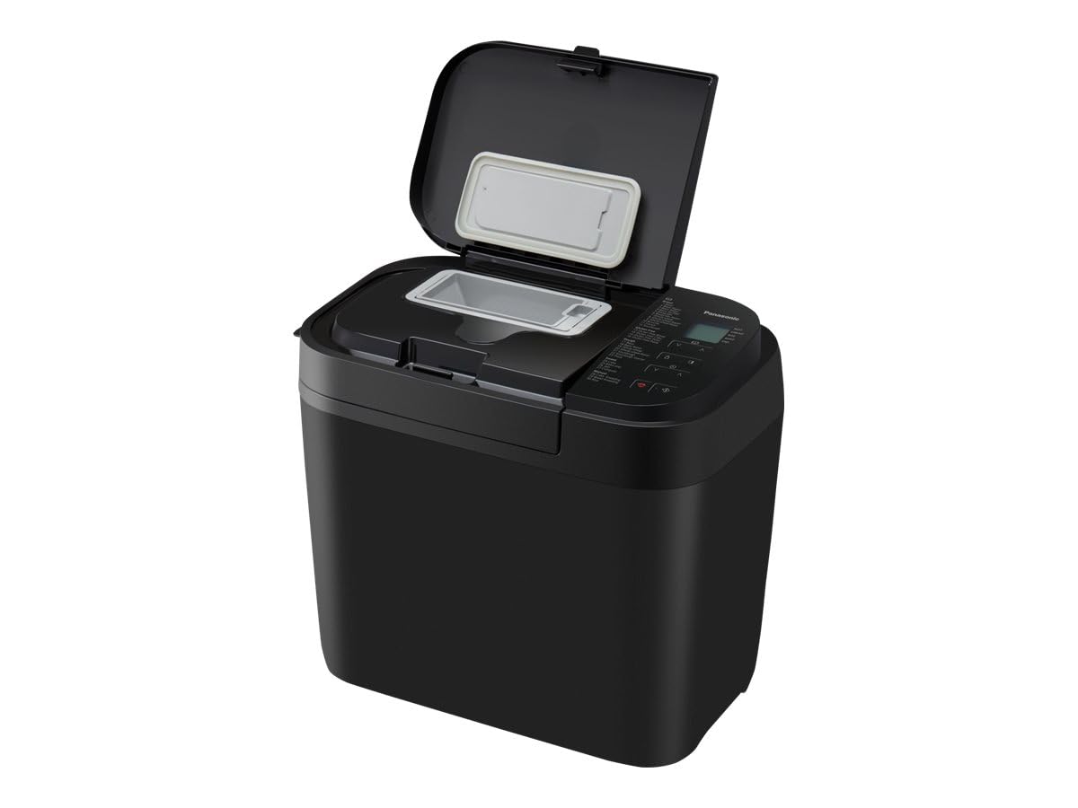 Panasonic SD-R2530 Bread Maker with 30 Cooking Programs, Special Programs, Gluten Free, 3 Bread Sizes to Choose From, Timer, Black