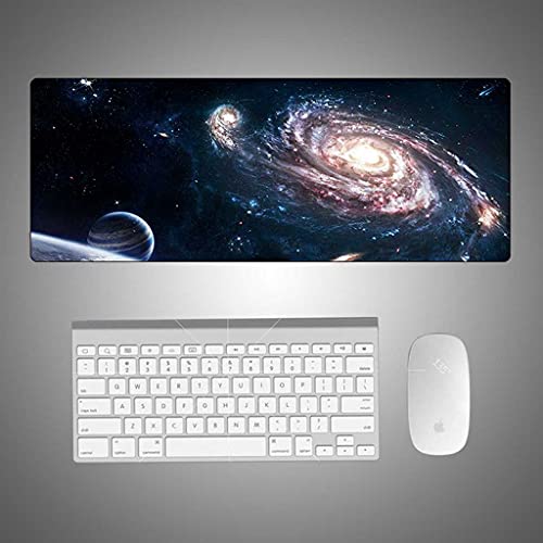 Tapis de souris gamer grand tapis de souris antidérapant 3D espace galaxie pour PC