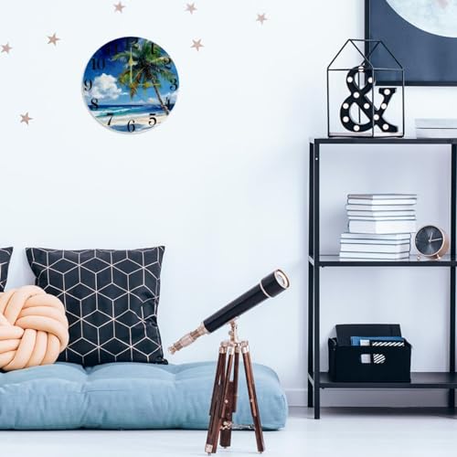 Horloge murale originale plage idée cadeau maison et bureau - 4