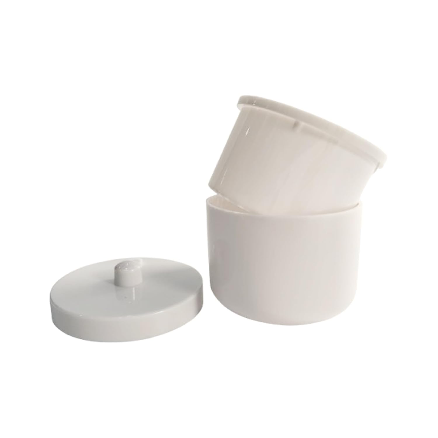 Autoclavable Dental Burs Soak Box with Strainer Dental Bur Holder Cleaner for Cleaning Dental Burs (White)
