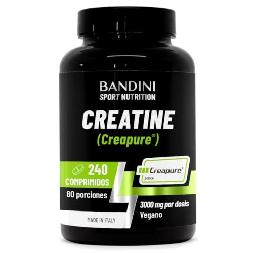 Bandini® Creatine CREAPURE® Monohidrato 240 Tabletas - A base de Creatina