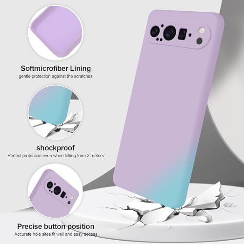 GiiYoon Case Compatible with Google Pixel 9 Pro, Silky-Soft Touch Full-Body Protective Phone Silicone Case - Image 2