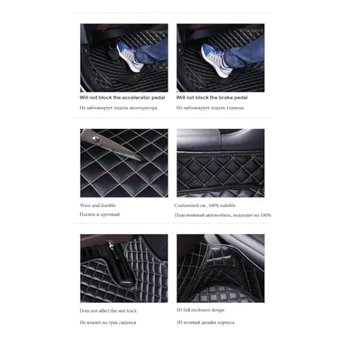 Tapis de sol voiture 3D cuir Benz Classe E W211 protégeant du quotidien - 4