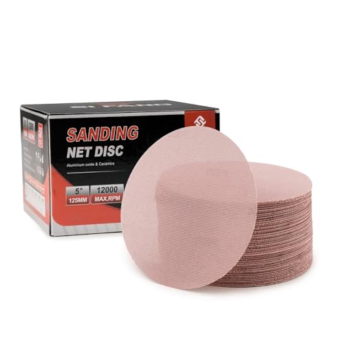Disques abrasifs en maille 125 mm anti-obstruction pour carrosserie et plastique