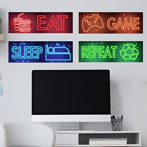 Vinilo decorativo gaming estilo Neon para pared miniatura 4