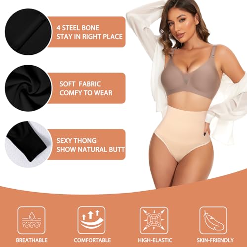 Image of Womens Thong Shapewear Mid to High Waisted Shaper Thong WN0017