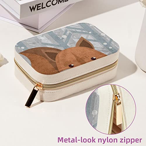 Boîte à bijoux en velours compacte pour éviter les rayures