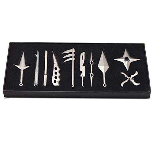 Wild and Weird Naruto Ninja Premium Quality Weapons Naruto Key Chain Collection Set (10)