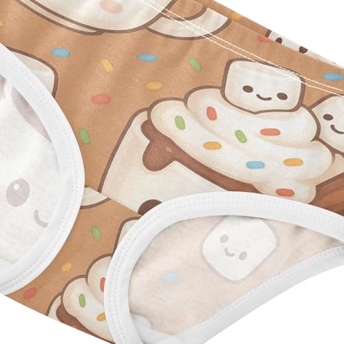 Girls' Panties Toddler Cotton Underwear for Girls Hot Cocoa Mug4