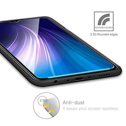AROYI Vetro Temperato per Xiaomi Redmi Note 8, [4