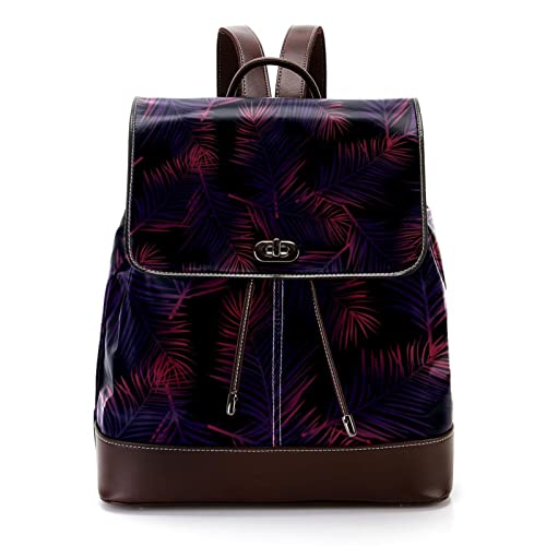 Sac à dos en cuir PU imprimé camouflage floral pour adulte et école