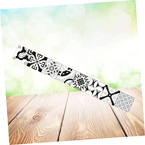 Amosfun 3 Peças Adesivo De Flores Papel De Parede Floral Adesivos De Parede De Flores Linha De Cintu