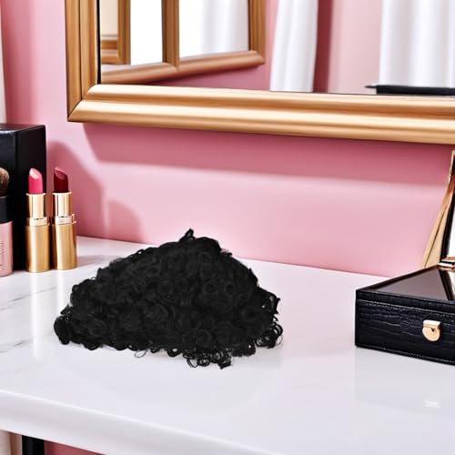 Postiche afro courte bouclée idéal pour cosplay Halloween et soirées à thème - 6