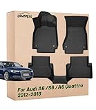 Top 10 Best Audi Floor Mats A6 Reviews & Comparison 5 Landrol Car Floor Mats Replacement for Audi A6 /A6 Quattro /S6 2012-2018 All Weather Black Custom Fit Heavy Duty Liners Coverage Odorless TPE Interior Accessories