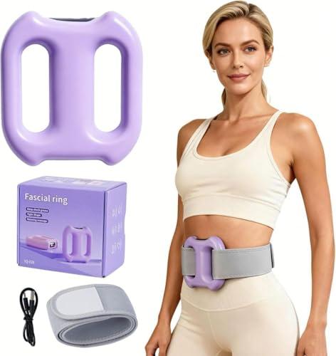 Image of Belly Fat Massager Belt | belly fat burner | bitrontix belly fat burner & body shaper Handheld Wearable Vibration Massage Ring with Adjustable Belt, Digital Display, USB Charging Cable and Storage Pouch (MULTICOLOR) (NEW BELLY)