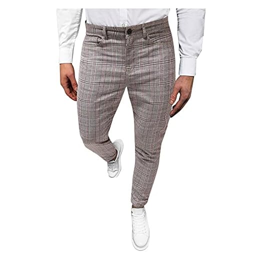 LAOSU 2022 Homme Pantalons Sport Carreaux Slim Fit Jogging Casual Survêtement Pantalons Loisirs Cordon Streetwear Pants Personnalité Chic Chino Workout Sweatpants Gym Fitness Travail Trousers