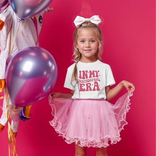 Image of BeWithYou Birthday Girl Shirt in My Birthday Era Shirts Girls Its My Era Cute Graphic Tee Kids Party Outfit