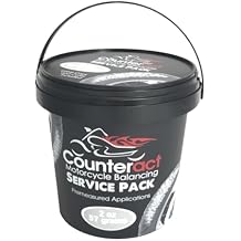 Counteract MKSP2 Motorcycle Tire/Wheel Balancing Bead Bulk Shop Service Pack Bucket - 20 2oz Pre-measured Bead Bags, 20 Vortex Valve Caps and Cores