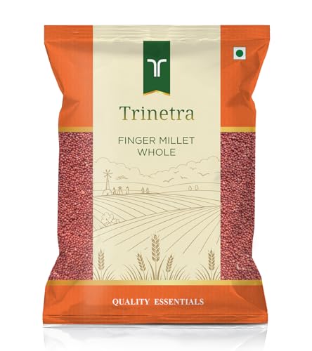 Image of Trinetra Ragi Sabut (Finger Millet Grain) | Calcium-Rich Healthy Millet for Everyday Use | 500 g