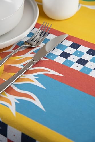Nappe rectangulaire lavable en machine Excelsa contre les taches du repas - 5