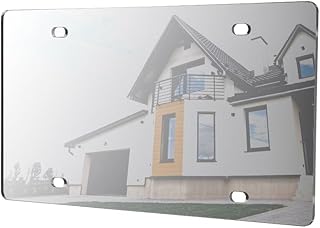 2 Pack Acrylic Mirror License Plate for Customizing Your Vehicle 12" x 6" DIY Projects Reflective Materials for Cars Trucks and SUVs Personalization Plate or On The Go Advertising by Marketing Holders