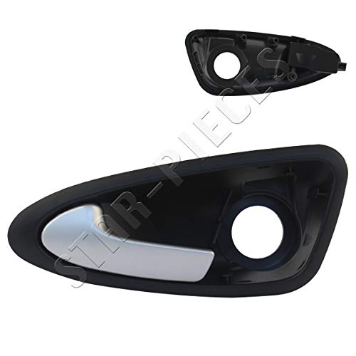 Maneta de puerta interior para Seat Ibiza (2008-2017) delantero izquierdo (lado conductor) (gris) Cover
