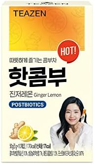 TEAZEN - Pack de 10 Sachets Kombucha Citron Gingembre - Boisson I...