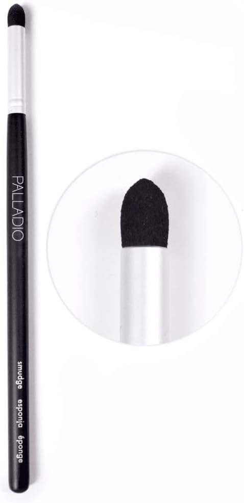 Palladio Smudge Brush, Pointed Sponge Applicator Flawless Blending, Smooth Finish, Synthetic Sponge, Soft Feel, Comfortable Grip, Professional Application