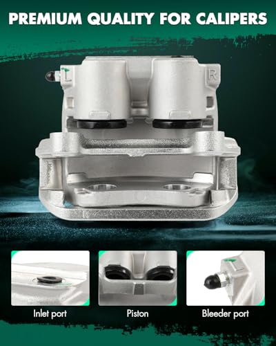 Image of SCITOO 18B5123 Front Right Disc Brake Caliper w /Bracket Fit For Ford For Mustang 2003-2004, Double Pistons