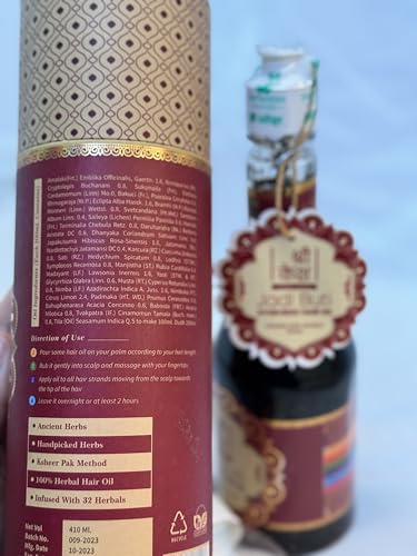Shree-Kesh-Ayurvedic-Hair-Oil-Infused-with-32-ancient-herbs-100-herbal-hair-oil-Great-for-all-hair-types-men-and-women-410-ML-1386-fl-oz