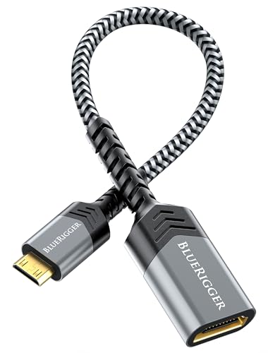 Adaptador Mini HDMI a HDMI BlueRigger 4K 60Hz HDR miniatura 1