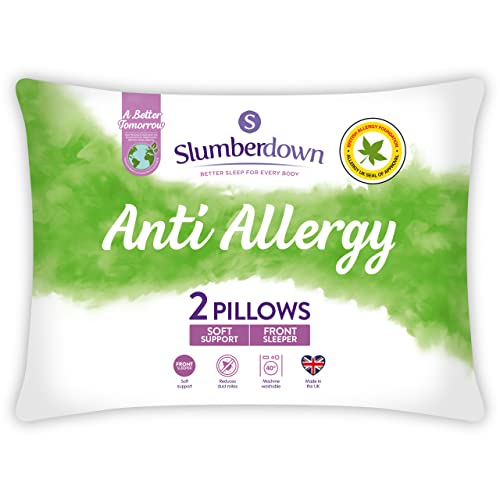 Slumberdown Anti Allergy Pillows 2 Pack