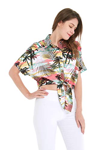 Image of Hawaii Hangover Family Matching Hawaiian Clothes, Neon Sunset Pink | Family Matching Hawaiian Clothes, Neon Sunset Pink, lightweight rayon, machine washable, tropical floral print, luaus