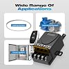 12V Remote Switch Wireless, Malictele DC12V/24V/48V/72V 30A Relay RF Control Switch with 328ft Long Range for Anti-Theft Alarms Security Systems luminaire Roller Lind Door Motor