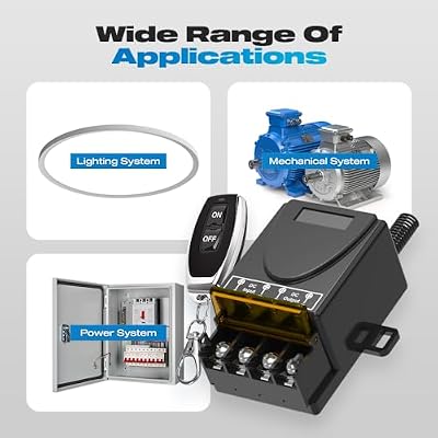 12V Remote Switch Wireless, Malictele DC12V/24V/48V/72V 30A Relay RF Control Switch with 328ft Long Range for Anti-Theft Alarms Security Systems luminaire Roller Lind Door Motor