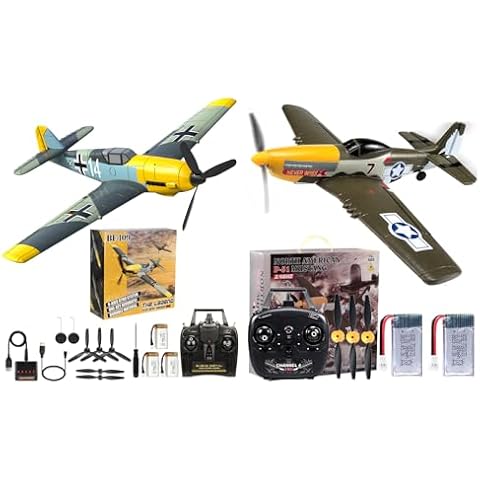 ANTSIR RC Plane BF109 and P51 with 3 Modes Smart Gyro for Beginners Gift Cover