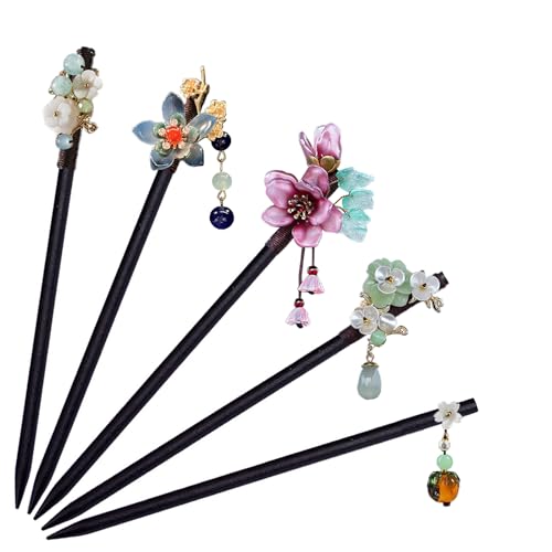 Bastoncini Per Capelli A Fiore Grande Forchette Forcine Per Capelli In Metallo Color Oro Clip Per Capelli Da Donna Gioielli Chinsese Step Shake Headpieces - Foto 7