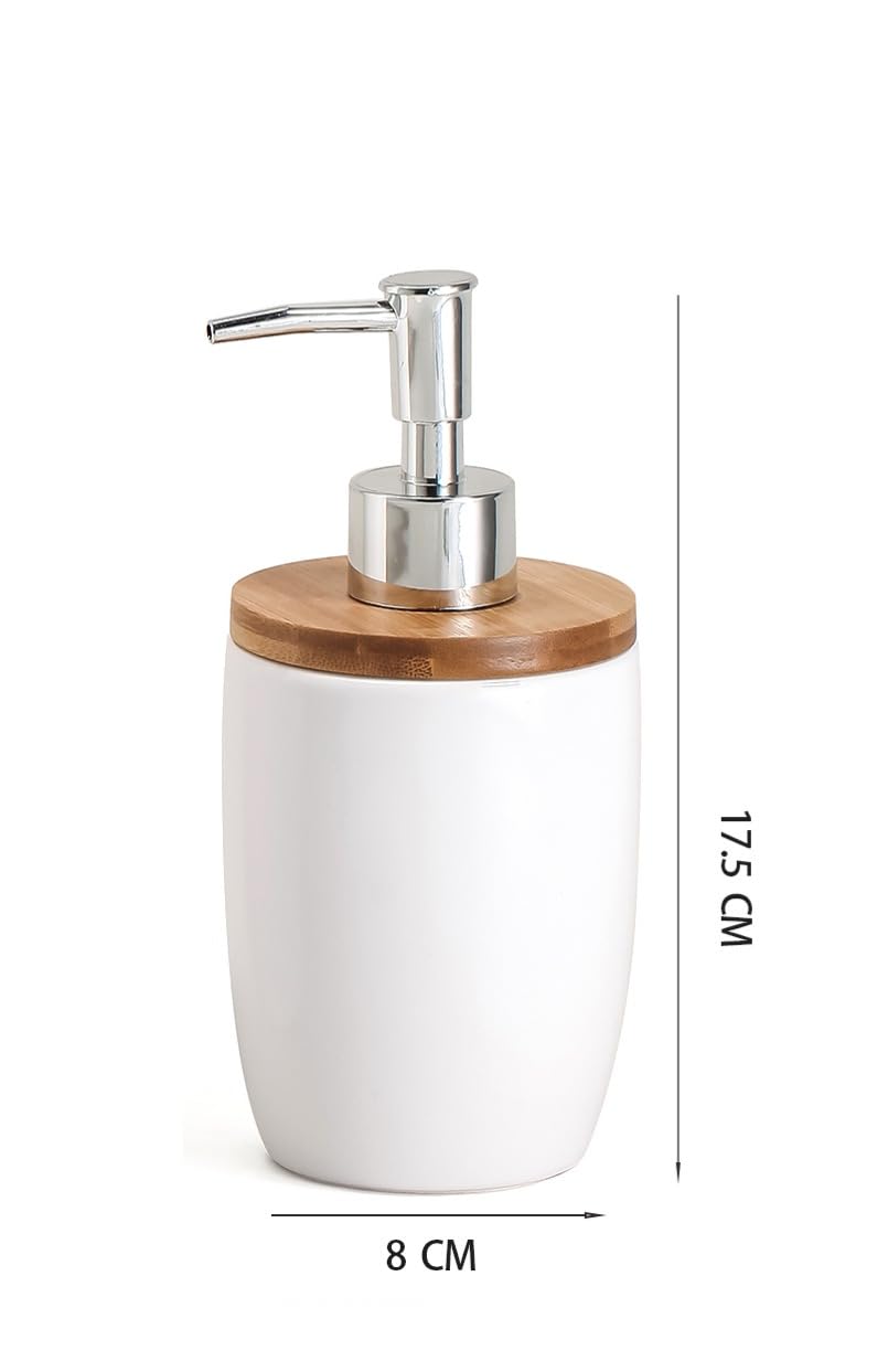 Accessori da bagno 4 Set da bagno tra cui Dispenser lozione portasapone tazza po