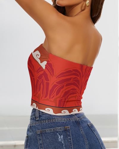 Image of Summer Tube Tops Basic Crop Tops for Women Strapless Tank Casual Tunics Sexy Short Shirts 2026