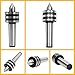 MT5 Live Center, 60° Morse Taper Lathe Center, Precision Bearing Steel, Medium Duty Rotary Tailstock Center, 0.0006