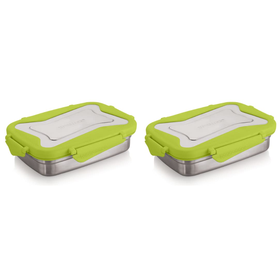 STEELLOCK Smart Stainless Steel Tiffin Lunch Box for Kids and Adults | Airtight & Leakproof | Square Tiffin Box for School & Office with Steel Lid | Romeo 250 ml 2 pc — Amazon image 24