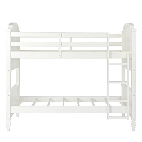 Dorel Living Vivienne Twin over Twin Bunk Bed, White Buy Online in