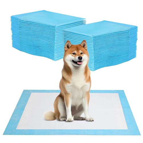 JANUIXCO 40 Pezzi Tappetini Igienici per Cani 45x60 - Design a 5 Strati a Prova di Perdite - Tappetini Monouso per cane, Superficie ad Asciugatura Rapida